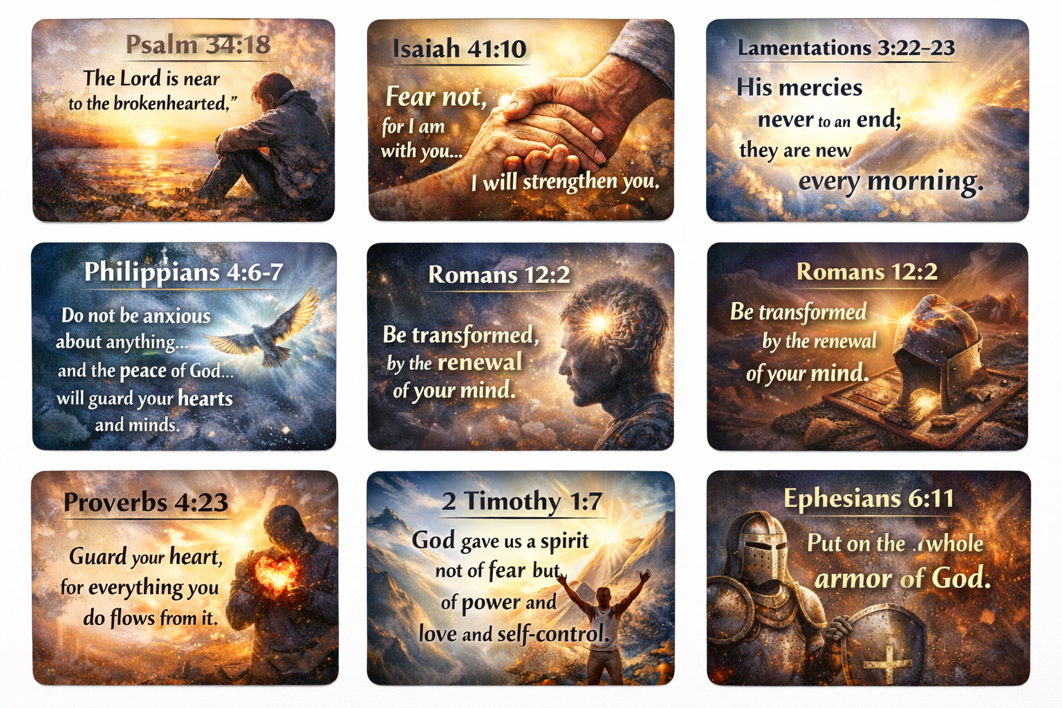 Scripture memory cards set 6